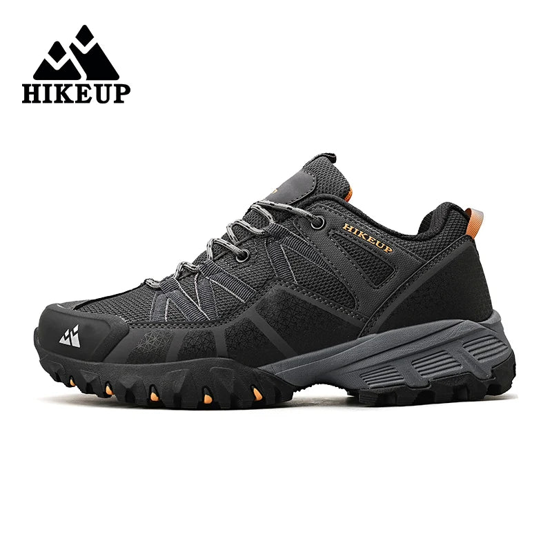 HIKEUP Sneakers traspiranti, ammortizzate e antiscivolo - Scarpe da trekking da uomo - Scarpe da corsa e trekking - Scarpe da montagna per attività all'aperto da uomo