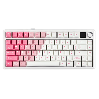 EPOMAKER X AULA F75 MAX Compact 75% Wired/BT5.0/2.4GHz Wireless Mechanical Gaming Keyboard with TFT Screen & Knob for PC/Mac