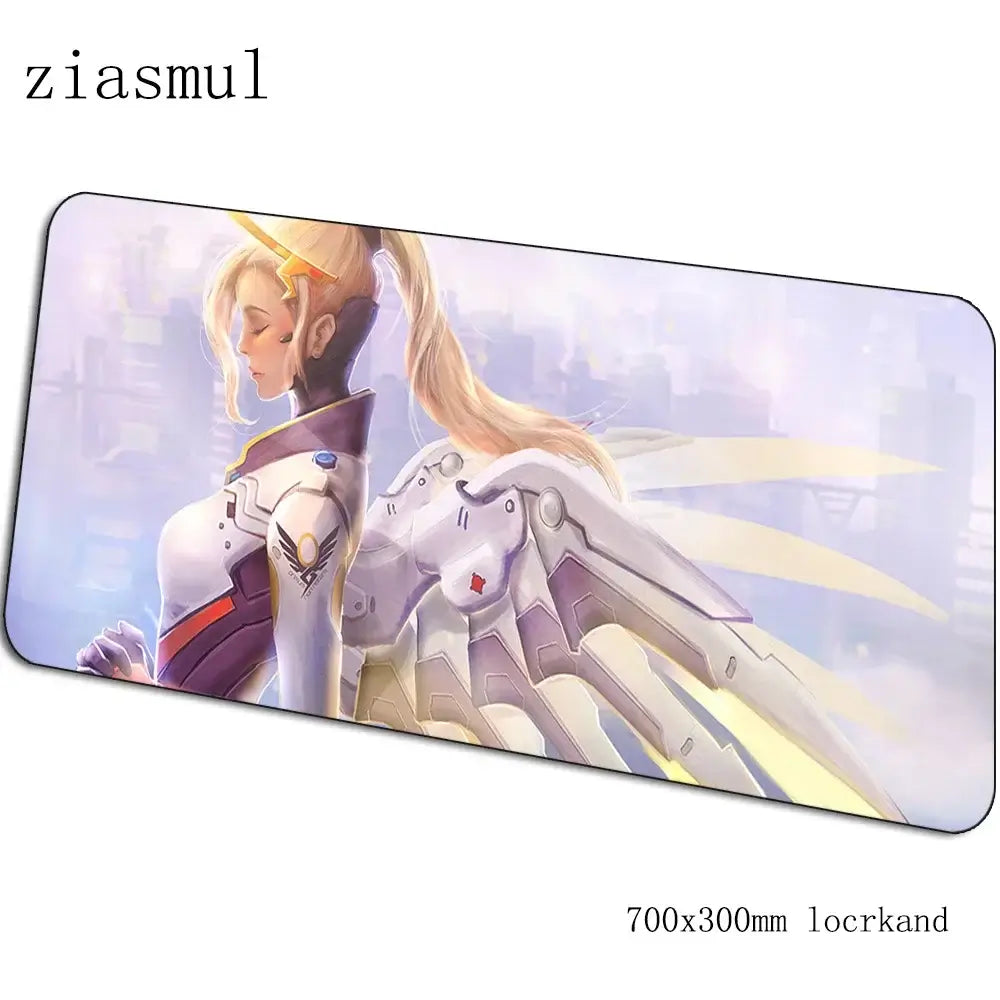 overwatch mouse pad Covoraș de mouse cu desene animate pentru computer 700x300x3mm covoraș de mouse pentru jocuri mare Indie Pop padmouse tastatură jocuri PC gamer birou
