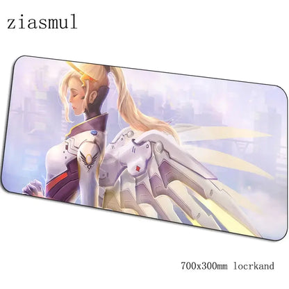 overwatch mouse pad Covoraș de mouse cu desene animate pentru computer 700x300x3mm covoraș de mouse pentru jocuri mare Indie Pop padmouse tastatură jocuri PC gamer birou