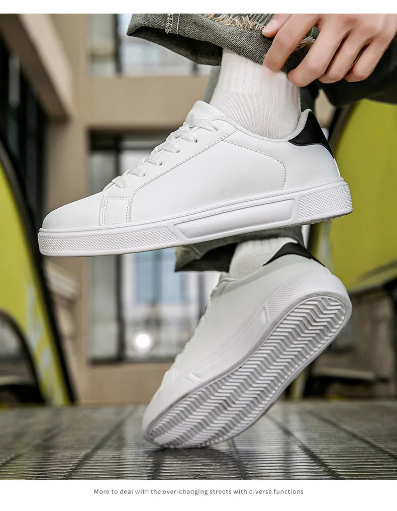 Pantofi bărbați din piele PU, adidași, pantofi casual la modă, pantofi de timp liber pentru bărbați, încălțăminte bărbați, pantofi vulcanizați, pantofi pentru cupluri, pantofi pentru femei