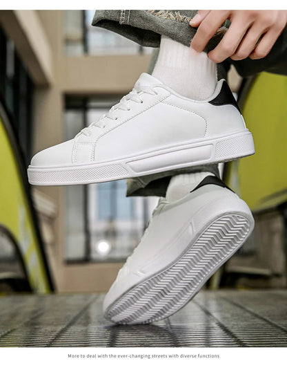 Pantofi bărbați din piele PU, adidași, pantofi casual la modă, pantofi de timp liber pentru bărbați, încălțăminte bărbați, pantofi vulcanizați, pantofi pentru cupluri, pantofi pentru femei