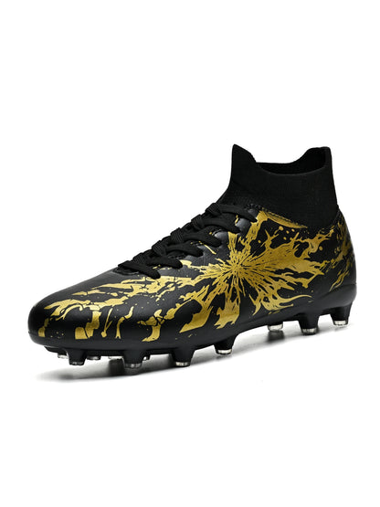 Chaussures de football pour adultes, crampons AG FG, légères, antidérapantes, avec longues pointes, résistantes à l'usure, pour terrain de gazon extérieur.