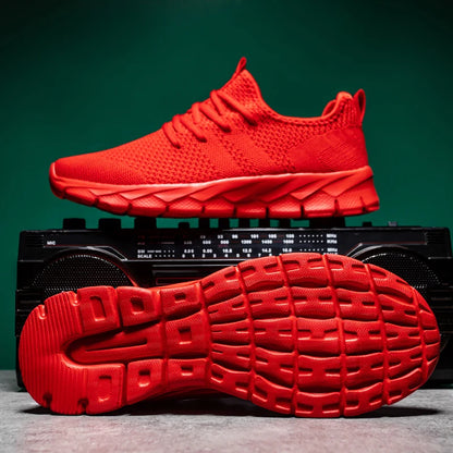 Zapatillas deportivas para hombre, ligeras y transpirables, para correr, para todas las estaciones, tallas grandes, clásicas, informales, deportivas, con suela gruesa, para caminar