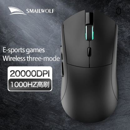 SMAILWOLF RS7 Bluetooth kabellose Gaming-Maus mit drei Modi, PAW3311, Makro-Gaming-Maus für Laptop, Gaming und Büro