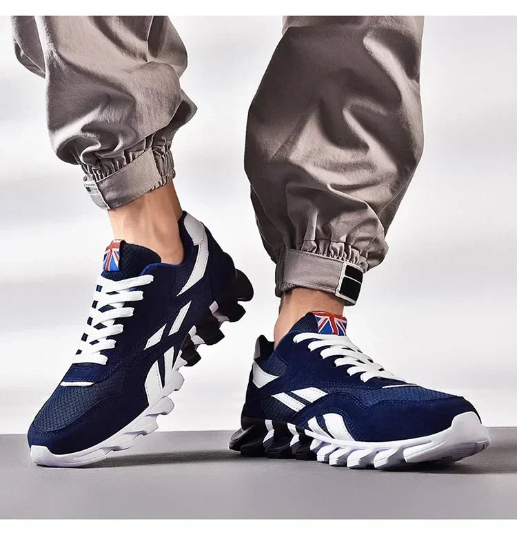 Brand Trend Size 46 47 48 Men's Wear-resistant Cushioning Thick-soled Fitness Sneakers Outdoor Breathable Running Shoes for Men