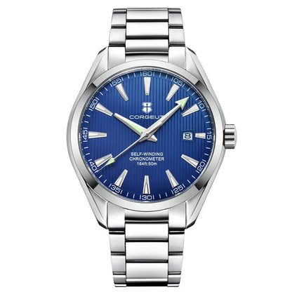 Luxury NH35 Corgeut Watch Men's 41mm Sport Clock Automatic Mechanical Wristwatch Sapphire Steel Band