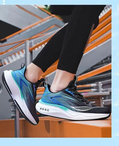 Men's breathable running shoes summer hot sale of the season, casual sporty fish thread soft bottom thick heel cross-border style