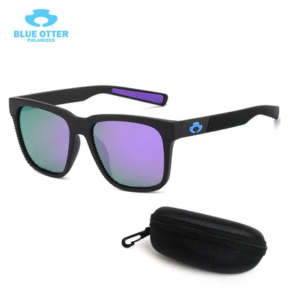 BLUE OTTER Polarized Sports Sunglasses UV400 for Cycling Fishing Running Driving Men Women Outdoor Eyewear with Box BT03