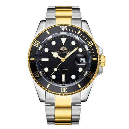 Automatic Men's Watch Mechanical Movement Stainless Steel Gold Silver Green Red Dial Date Strong Luminous Luxury Watches