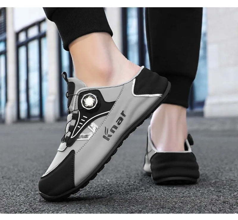 Platform-sneakers med åndbart, trendy mesh til sommeren, nye sports- og fritidssko til mænd i store størrelser 39-48