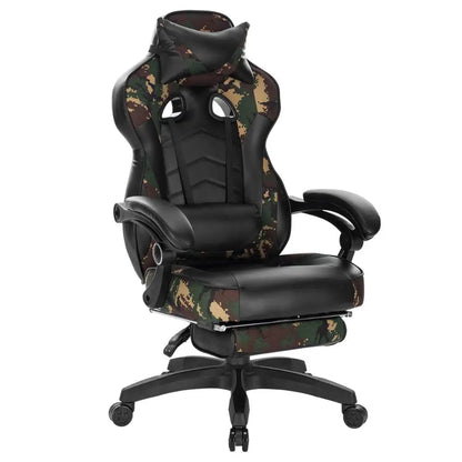 WOLTU Gaming Chair Office Computer Chair Desk Racing Chair Sports Seat with Headrest Lumbar Cushion with Footrest