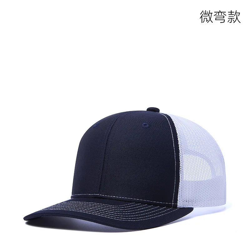 High Quality Mesh Baseball Cap Women Men Summer Cotton Breathable Sunhat Unisex Adjustable Snapback Trucker Hats Male Female