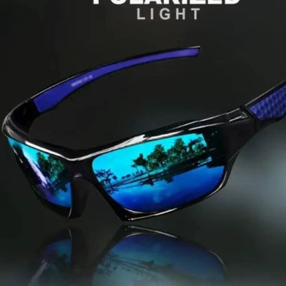 KLASSNUM Men Sports Polarized Sunglasses Lightweight Night Vision Yellow Shades Cycling Driving Fishing Fashion Mirror Sunglass