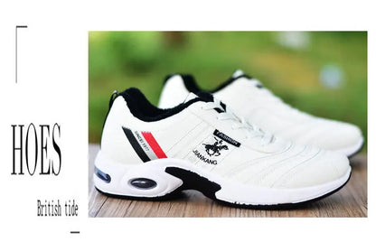 Pánské kožené tenisky Ležérní univerzální obuv Outdoorová protiskluzová běžecká obuv Módní pánské tenisky Zapatos Homme