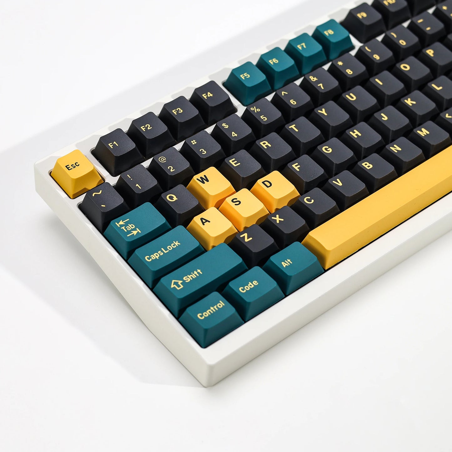 KBDiy GMK MarrsGreen Teclas Retro PBT ISO Double Shot Perfil Cherry para Teclado Mecânico Gaming com Switches MX