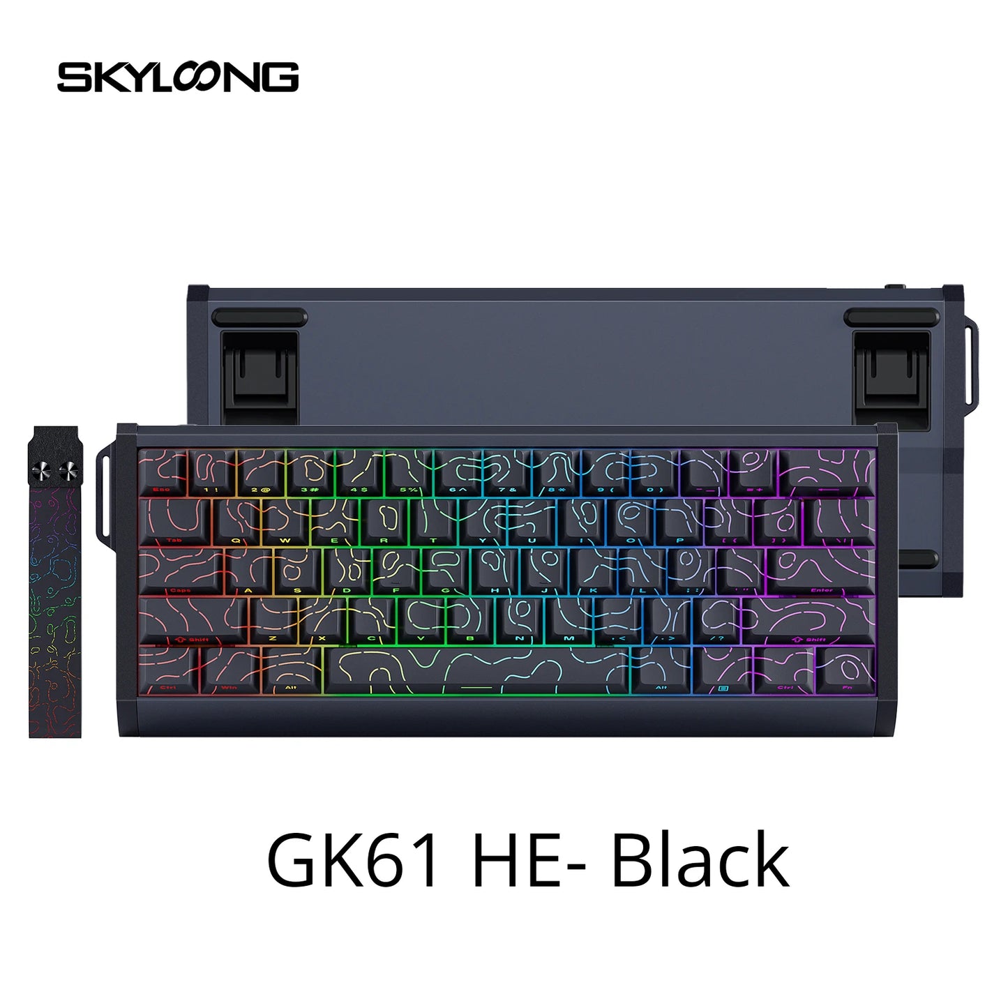 SKYLOONG GK61/GK68 HE Magnetische Tastatur Aluminiumgehäuse 8000hz RT0.01mm Rapid Trigger PBT-Tastenkappen RGB-Hintergrundbeleuchtung kabelgebundene Gaming-Tastatur
