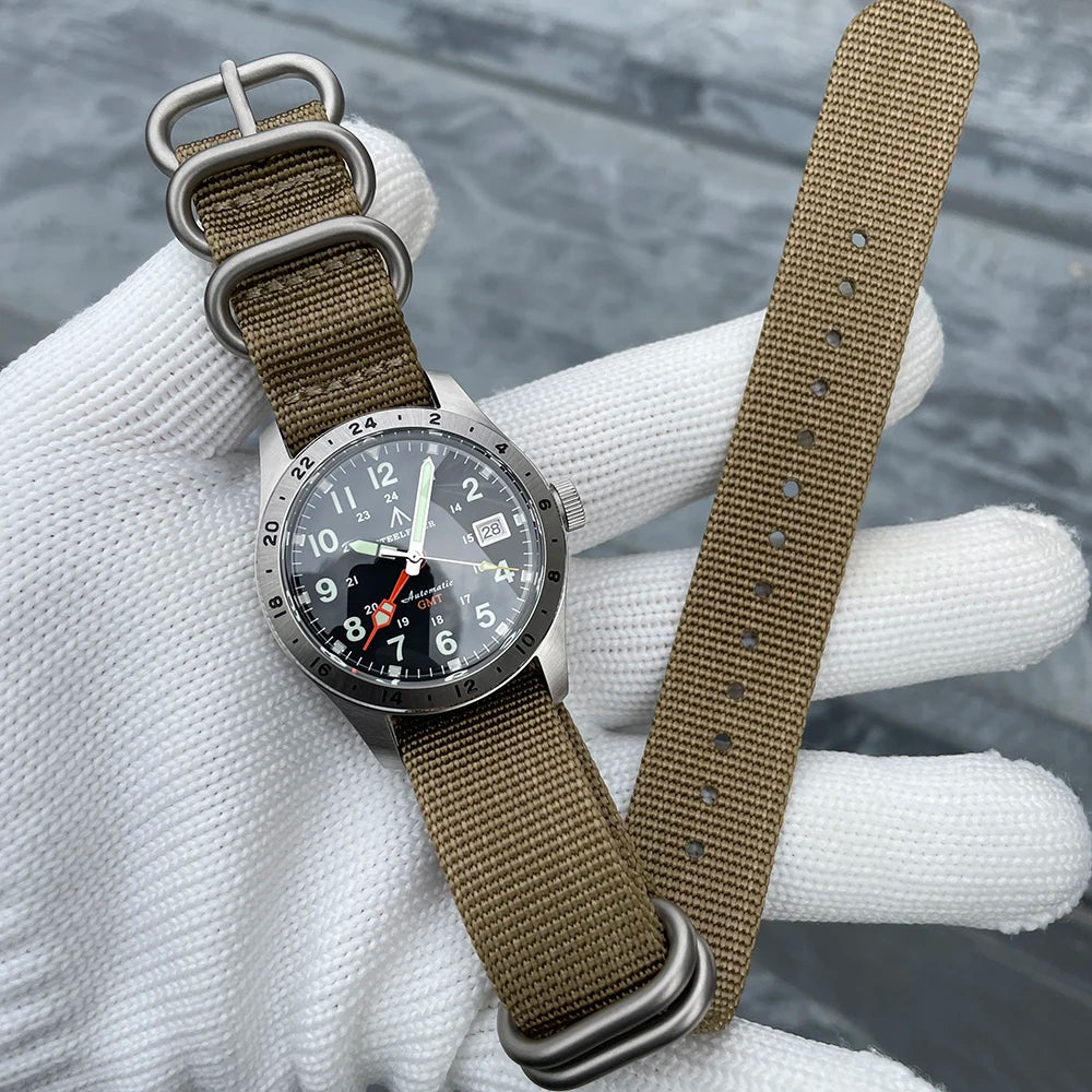 STEELFLIER Official SF792 GMT Mechanische Armbanduhr NH34 Uhrwerk Super BGW9 C3 Leuchtmasse 200M wasserdichte Luxus-Taucheruhr für Herren