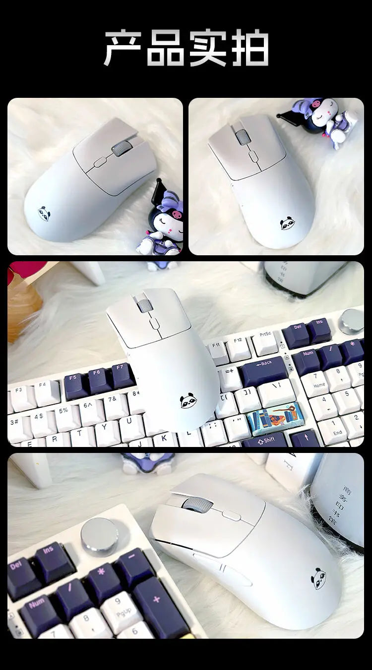 Mouse wireless Metaphyuni Metapanda P1 Pro Max Paw3395L, latență redusă, ușor, pentru e-sports și gaming, ergonomic, cadou pentru gamer PC