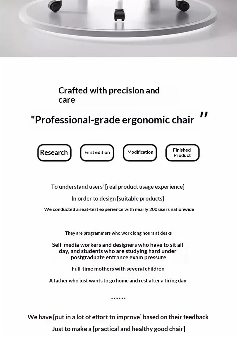 Comfortable Ergonomic Study Chair Waist Home Computer Relaxing Chair Office Chair High Back Ergonomic Chairs Office Furniture