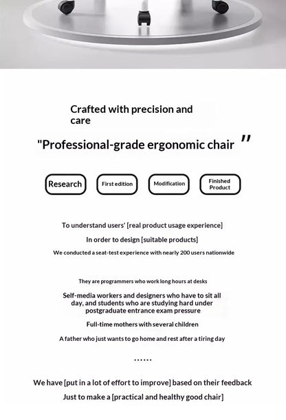 Comfortable Ergonomic Study Chair Waist Home Computer Relaxing Chair Office Chair High Back Ergonomic Chairs Office Furniture
