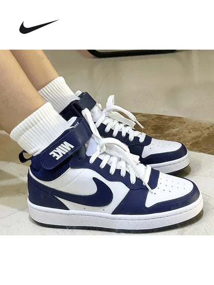 Nike Court Borough Mid Retro – chaussures décontractées pour femmes, baskets athlétiques légères et respirantes, CD7782-107