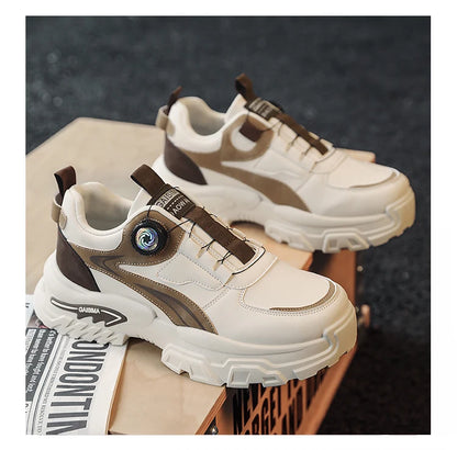Autumn New Men's Versatile High-Top Trendy Thick-Soled Running Shoes Casual Fashion Sneakers Suitable for Outdoor Sports