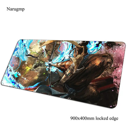Tappetino mouse Overwatch regalo di compleanno, tappetino per computer 900x400x3mm, mousepad gaming grande, tappetino per mouse e tastiera per giochi PC gamer da scrivania