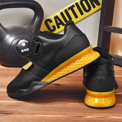 Weightlifting shoes, professional men and women powerlifting squat training shoes, hard sole gym shoes with stable heel, non-slip design