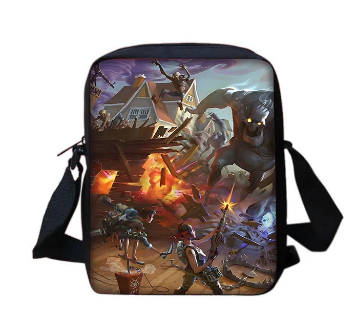 Hot Game Shooting Fortnite Child School Backpack with Shoulder Bag and Pencil Bags, School Bags for Boys and Girls, Best Gift