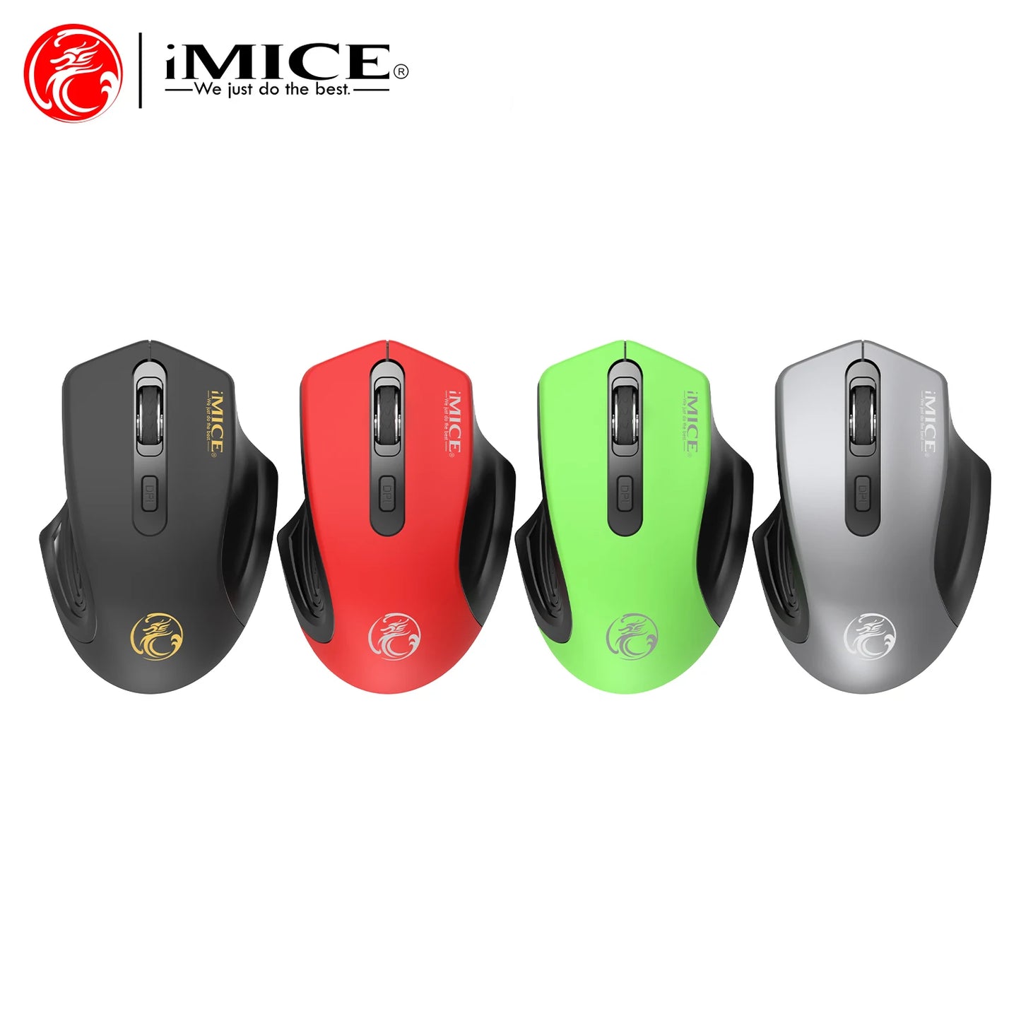 Silent 2.4G USB Wireless Mouse Battery Style Optical Tracking Computer Mice Receiver Soundless Mice For Office Laptop Ipad Mac