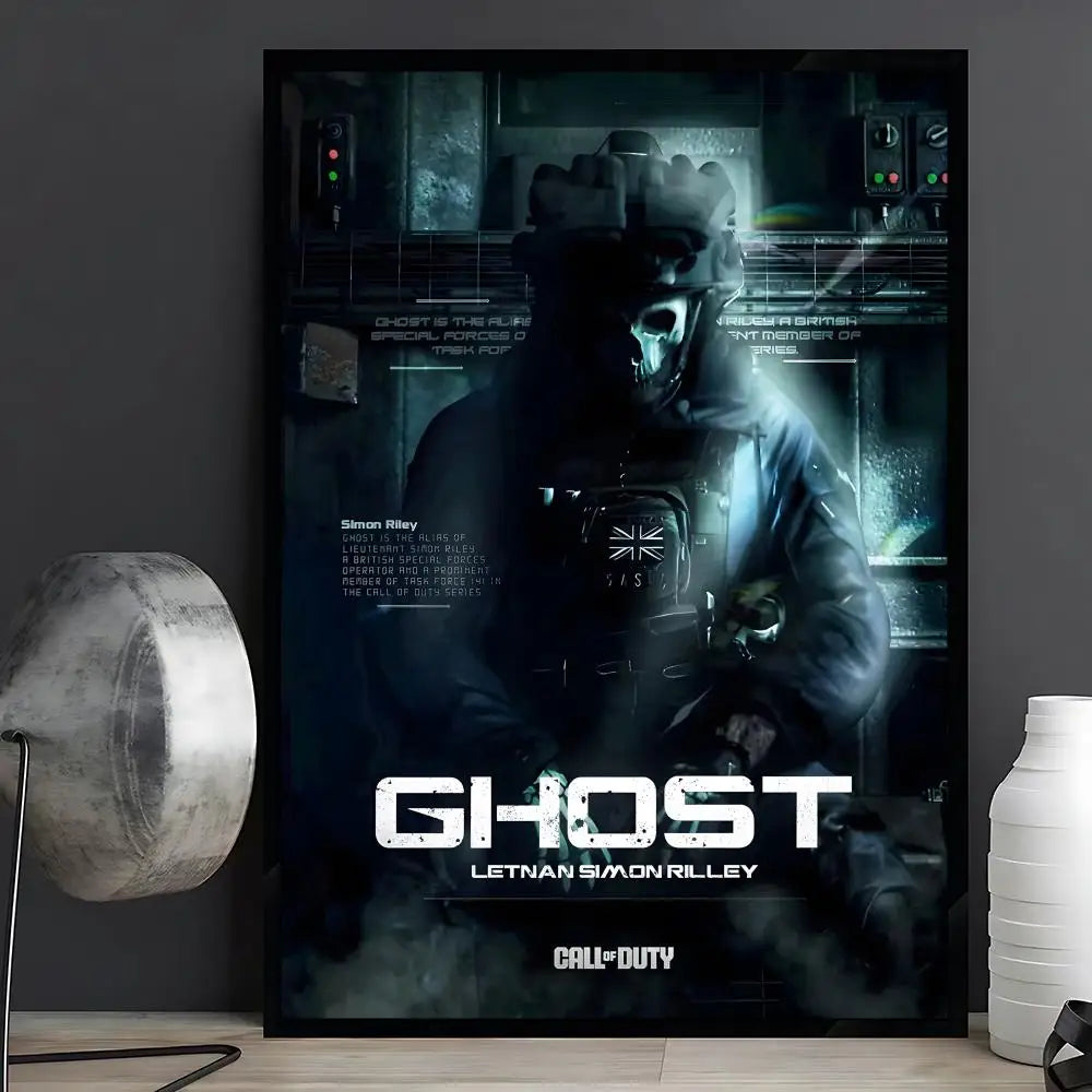 game Call of Duty Poster Posters Anime Room Decor Decoration Movie Backpack Wall Interior Music Wall Art