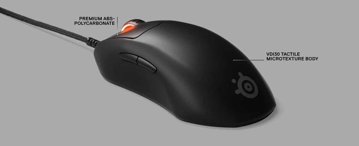 SteelSeries Prime Wired Esports Performance Gaming Mouse 18000 DPI TrueMove Pro Optical Sensor – Magnetic Optical Switches