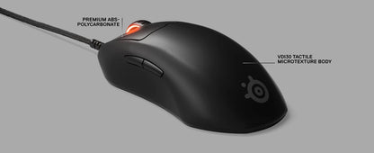 SteelSeries Prime Wired Esports Performance Gaming Mouse 18000 DPI TrueMove Pro Optical Sensor – Magnetic Optical Switches