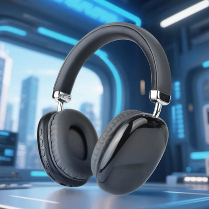 Casque sans fil supra-auriculaire, puce 5.3, Hi-Fi 360 °   Casque sans fil élégant avec son surround, connexion double appareil, longue autonomie de la batterie