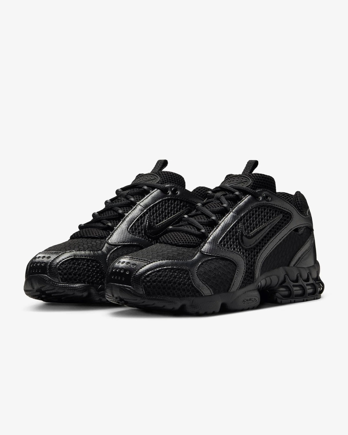 Nike Air Zoom Spiridon Cage 2 Scarpe casual unisex basse Abbigliamento sportivo Grigio e rosso Resistenti all'usura Calzature lifestyle CJ1288-600