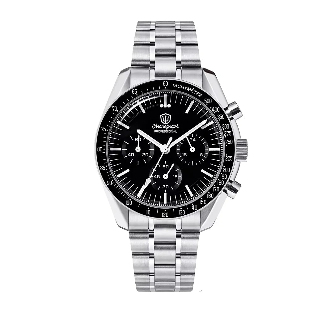 Watchdives New Wd1863 Quartz Men's Watch VK63 Chronograph Bubble Sapphire Waterproof 39Mm Steel Top Brand Luxury Business Watch