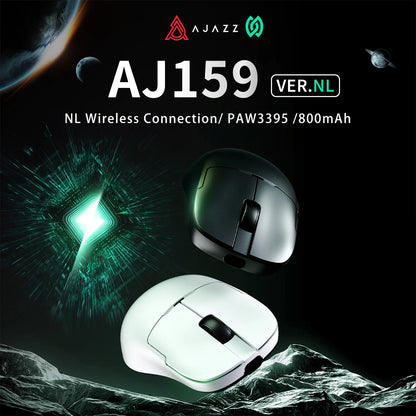 AJAZZ AJ159 NL Wireless Mouse 800mAh Compatible with Games and Office PAW3395 1K Nearlink BT Wireless Mouse Laptop GiftAJAZZ AJ1