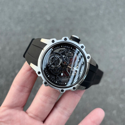 MEGIR Fashion Men's Full Automatic Watches Hollow Out Luminous Sports Mechanical Watch Waterproof Wristwatches Reloj Hombre 2243