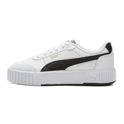 Baskets basses Puma Carina, confortables, souples et durables, blanches, 402637-02