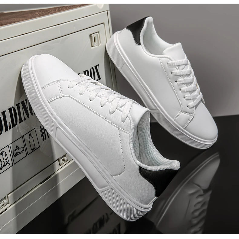 Pantofi bărbați din piele PU, adidași, pantofi casual la modă, pantofi de timp liber pentru bărbați, încălțăminte bărbați, pantofi vulcanizați, pantofi pentru cupluri, pantofi pentru femei