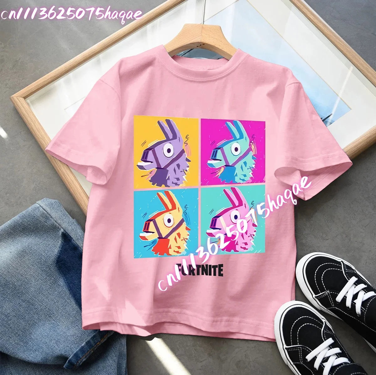 Fortnites Series Summer Child Clothing Hot Game Boys Girls T-Shirt Cartoon Print Kids Short Sleeve Tops Funny Birthday Gifts