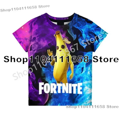 Birthday Gifts 3D Print Banana Peely Team Leader Bear F-Fortnite T Shirt T-shirt Men's Tee Battle Royale Game Summer Tops