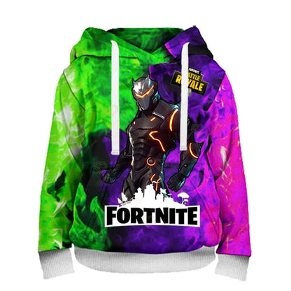 Fortnite Kids Sweatshirt Victory Royale 3D Printed Hoodies for Men, Women, and Children, Game Hooded Streetwear Pullover, Perfect Birthday Gift