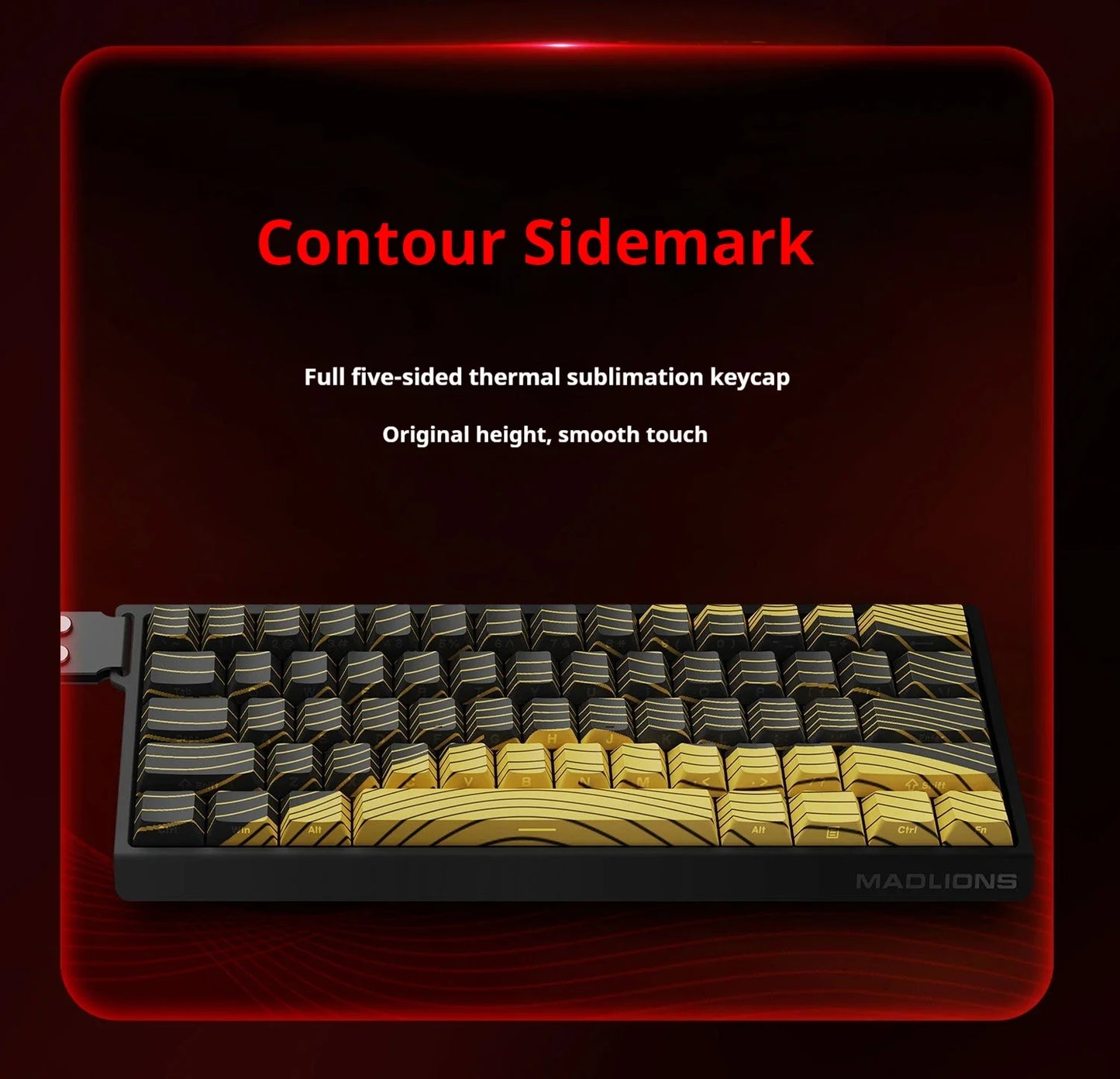 FGG MAD60 Tastiera da Gaming RGB ad Asse Magnetico, dedicata al gioco, Full Key Hot Swap, risposta rapida, tastiera gaming personalizzata entry-level