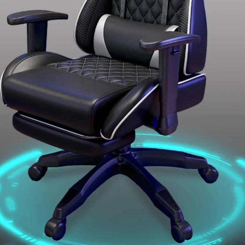 Sedia gaming ergonomica girevole, comoda sedia per computer, moderna sedia elastica da ufficio per la casa, executive, resistente e traspirante, mobili Furniture