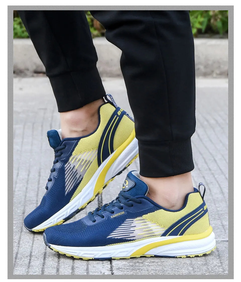 BONA – Pantofi sport pentru bărbați, model popular, cu parte superioară din plasă țesută, pentru alergare, jogging și plimbare, cu șireturi