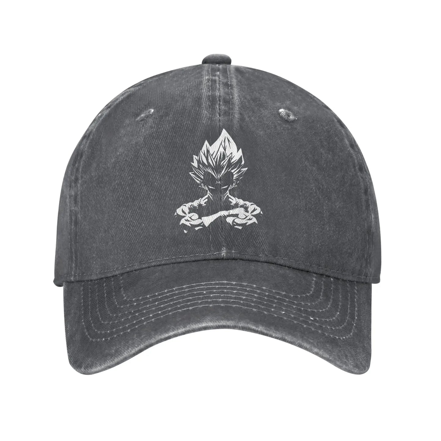 Produit gaming premium Fraquane, Dragon Ball Z Goku DBZ Unisex Style Baseball Caps Saiyan Distressed Denim Hats Cap Retro Workouts Unstructured Soft Snapback Cap