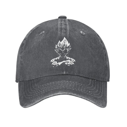 Produit gaming premium Fraquane, Dragon Ball Z Goku DBZ Unisex Style Baseball Caps Saiyan Distressed Denim Hats Cap Retro Workouts Unstructured Soft Snapback Cap