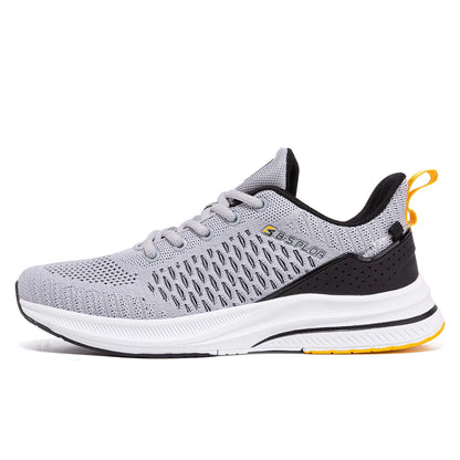 Baasploa Lightweight Running Shoes for Men, Comfortable Men’s Designer Mesh Casual Sneakers, Lace-Up Male Outdoor Sports Tennis Shoes